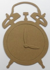 {3} ViNTAGE ALARM CLOCK – Bare Chipboard Die Cuts Embellishments – 3.5″ x 5 1/4″