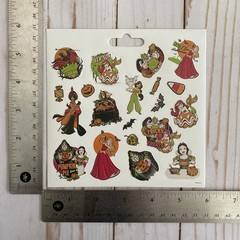 Disney Princess Halloween Stickers Ursula Jasmine Snow White Single Sheet New
