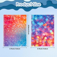 2 Pack Reusable Sticker Book Collecting Album Sticker Storage Organizer Book wit