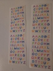 Mrs Grossman ALPHABITSY MULTI COLOR Stickers 2 Strips