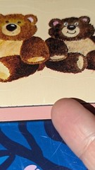 Vintage Teddy Bear Stickers 3M Post It Teddy Bears Hearts 1 Sheet