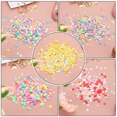 100g Fake Sprinkles, Faux Sprinkles Star and Moon Mix, Yellow/blue/pink/white