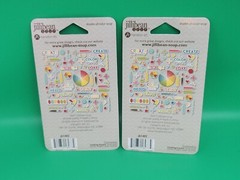 Jillibean Soup Shades Color Pea Pod Parts Die Cut Card Stock Hampton Art 2 PACK