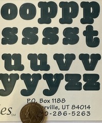 NAVY 3/4” ALPHABET Stickers(2 sheet)Making Memories•Letters •Number•Word•Journal