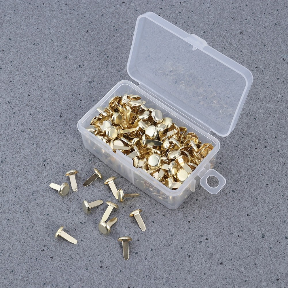 500 Pcs Mini Brads for Paper Crafts Fasteners (brads) Electroplating