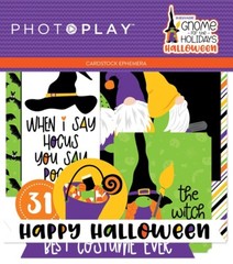 PhotoPlay Paper GNOME for HALLOWEEN Cardstock Ephemera Die Cuts 26 pcs