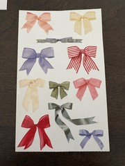 Vintage Mrs. Grossman’s Flowers and Bows 6 sheets 4×6