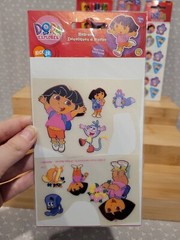 Nick Jr Dora the Explorer Sandylion Stickers Colored Pencils Pen Stamp Plush Lot