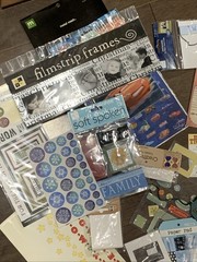Scrapbook Embellishment School Holiday Sports Sticker Lot Frames Paper Borders