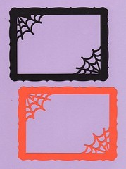 Halloween Frames – 4 frames, 2 black & 2 orange – 4″ x 6″ Spider Frames