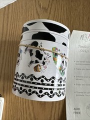 NRN Designs Cow Border Scrapbook Sticker ROLL, Cow Stickers Moo Farm