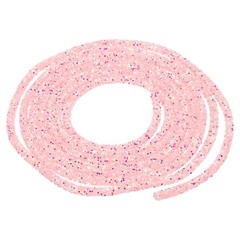 5 Yard 6mm Glitter Sequins Rope Sequins Rhinestone Cord Clear Light Pink