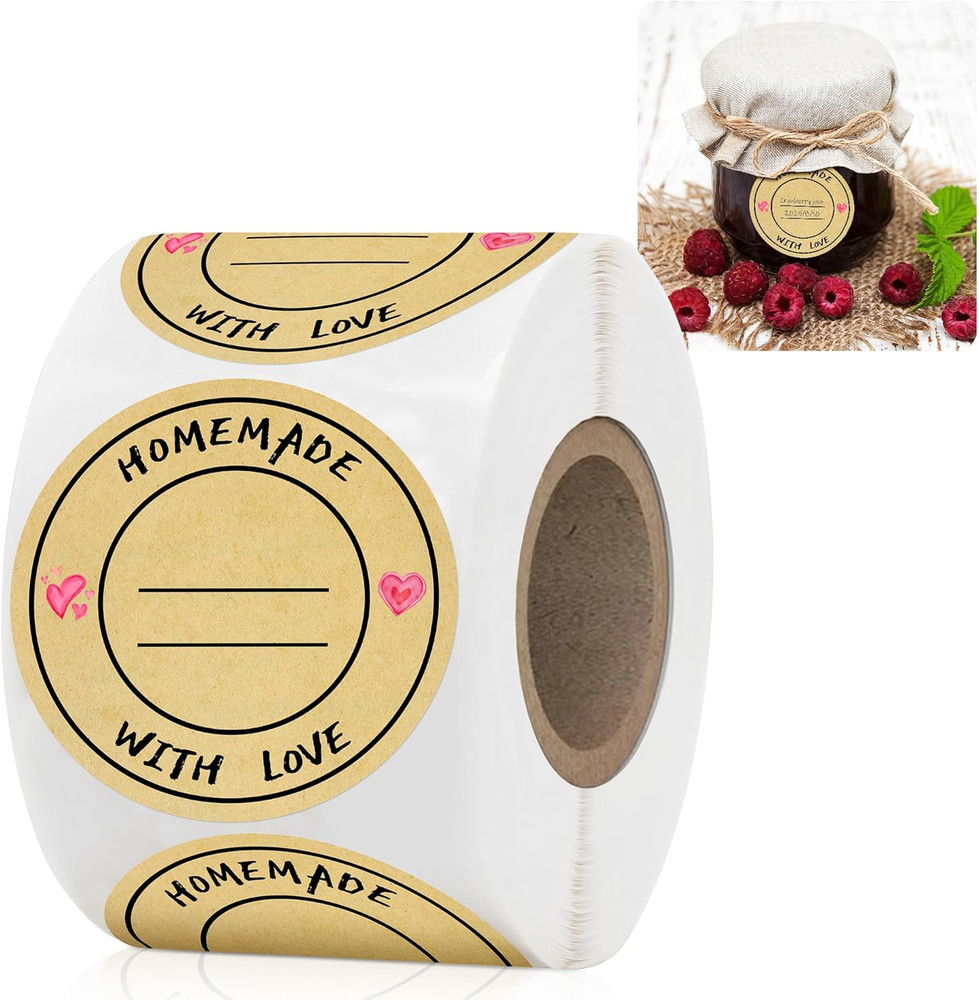 Jam and Jelly Jar Canning Labels for Mason Jars and More with Lines