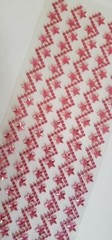 CraftbuddyUS 5 ZigZag Star Self Adhesive Rhinestone Stripes, Color – CERISE DIY