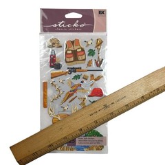 Sticko Classic Hunting Theme Stickers 25-Piece Design Pack NIP