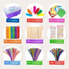 kortes Jumbo Art and Craft Supplies for Kids, Toddler DIY Craft Art Supply Se…