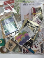 Destash Scrapbooking Junk Journal Lot Paper Stamps Stickers Mixed Media Crafts +