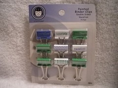 Li’l Davis Designs painted double sided binder clips scrapbooking new (pick one)