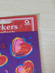 Vintage Amscan Heart Stickers, NIP, 4 Sheets, 90s Doodle Style, Valentine’s