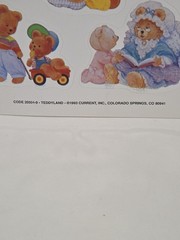 VTG 1993 Vintage Stickers Current Inc Teddy Bears «Teddyland» Sticker Sheet