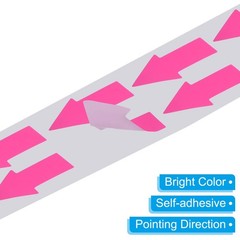Arrow Sticker 1.2×0.6, 1000 Pcs Adhesive Color Coding Decal for Gas Flow Dire…