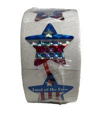 USA Red White Blue Halogram Sticker Rolls 3 Sealed