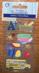 Sandylion Essentials Backpacks School Apple A+ Grades Students Scrapbook Sticker