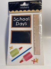 2004 Memories in the making SCHOOL DAYS sticker sheet 2 sheets back to school
