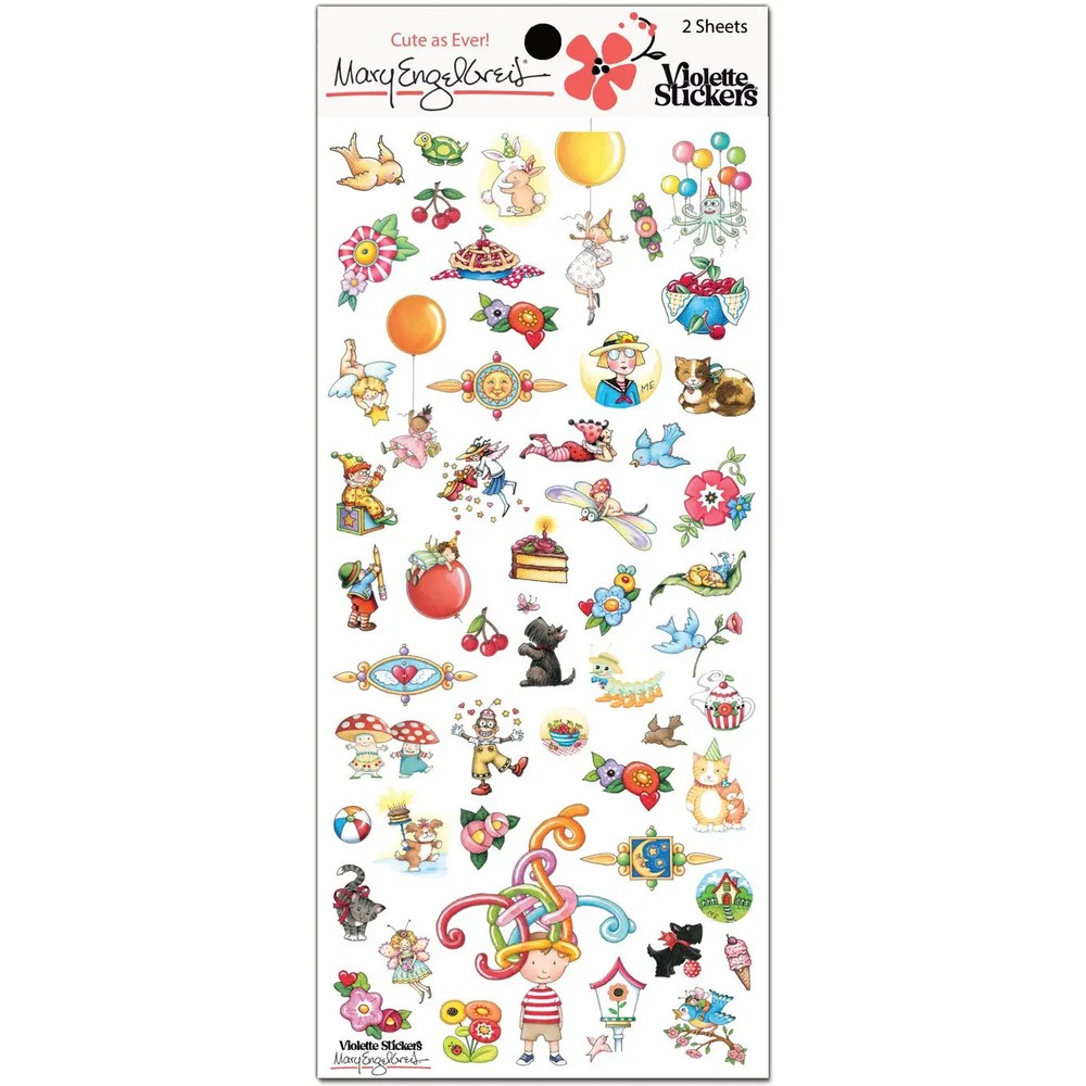 Violette Mary Ingelbreit Minis Stickers Scrapbooking Junk Journaling Collage
