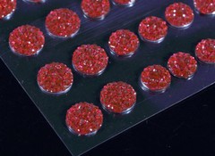 CraftbuddyUS CB70C 50 Self Adhesive Cerise Crystal Diamante Rhinestone Gems