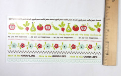 Set of 7 October Afternoon Farm Fresh Rub Ons 2 Styles Words Quotes Borders