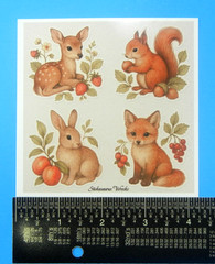 Animals & Fruits Sticker Sheet