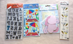 Lot of 21 New Scrapbooking Stickers & Accents VGC