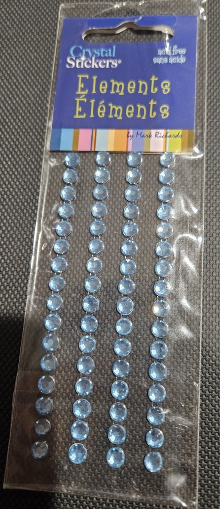 elements crystal 5mm light blue rhinestones
