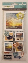 Paper House Snap Shots Road Trip Travel Vacation Scrapbooking Stickers Flip Pack