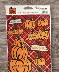 Shades of Autumn Pumpkin Patch Tractor Ride Reminisce Stickers Scrapbook NEW