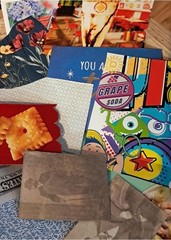 Junk Journal, Scrapbook, Mixed Media Art Supplies Mystery Kit pack- 40 piece