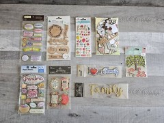 Sticker Lot – Family Tree Grandma Scrapbooking 3D Stickers Jolee’s + RARE #21