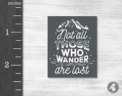 Adventure Quotes Planner Stickers – exploration hiking travel inspirational