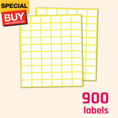 (900 Pack) 0.75″ x 0.5″ – Price Stickers, Small White Labels Stickers