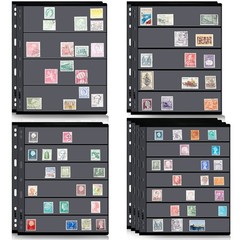 Gersoniel 10 Sheets Pages Postage 11.02 x 8.46 inches, black, transparent