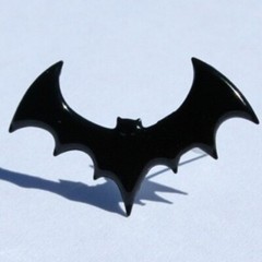 BAT SCRAPBOOKING DECORATIVE BRADS EYELET OUTLET 8 PCS HALOWEEN