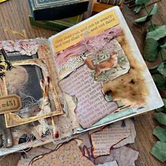 Dark Academia Junk Journal Stickers, Burnt Edge Scrapbook Stickers for Scrapbook