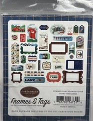 Carta Bella Frames & Tags Summer Camp Ephemera Die Cut 33pc