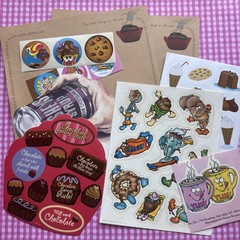 Vintage Chocolate Scratch Sniff Stickers & Stationery Hallmark Trend Scholastic