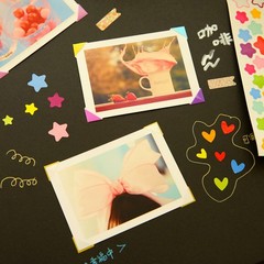 Scrapbook Photo Corner Sticker Set Assorted Colors Lightweight and Practical