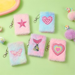 Plush Mini Notebook Soft Cover Pocket Notepad Friendly Paper For Students Secret