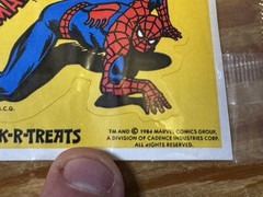 Vintage Stickers 1984 NIP Hallmark Spider-Man Sticker 4×2”