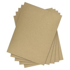 Brown Kraft Chipboard – Medium Weight 30 Pt. (624gsm) Cardboard – 25 Sheets