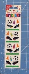 Mrs. Grossman’s SOCCER ITEMS Stickers, 3 Sheets, New In Opened Package